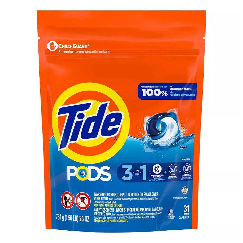 Tide Pods Original Scent Liquid Laundry Detergent 25Oz (1.56Lb)
