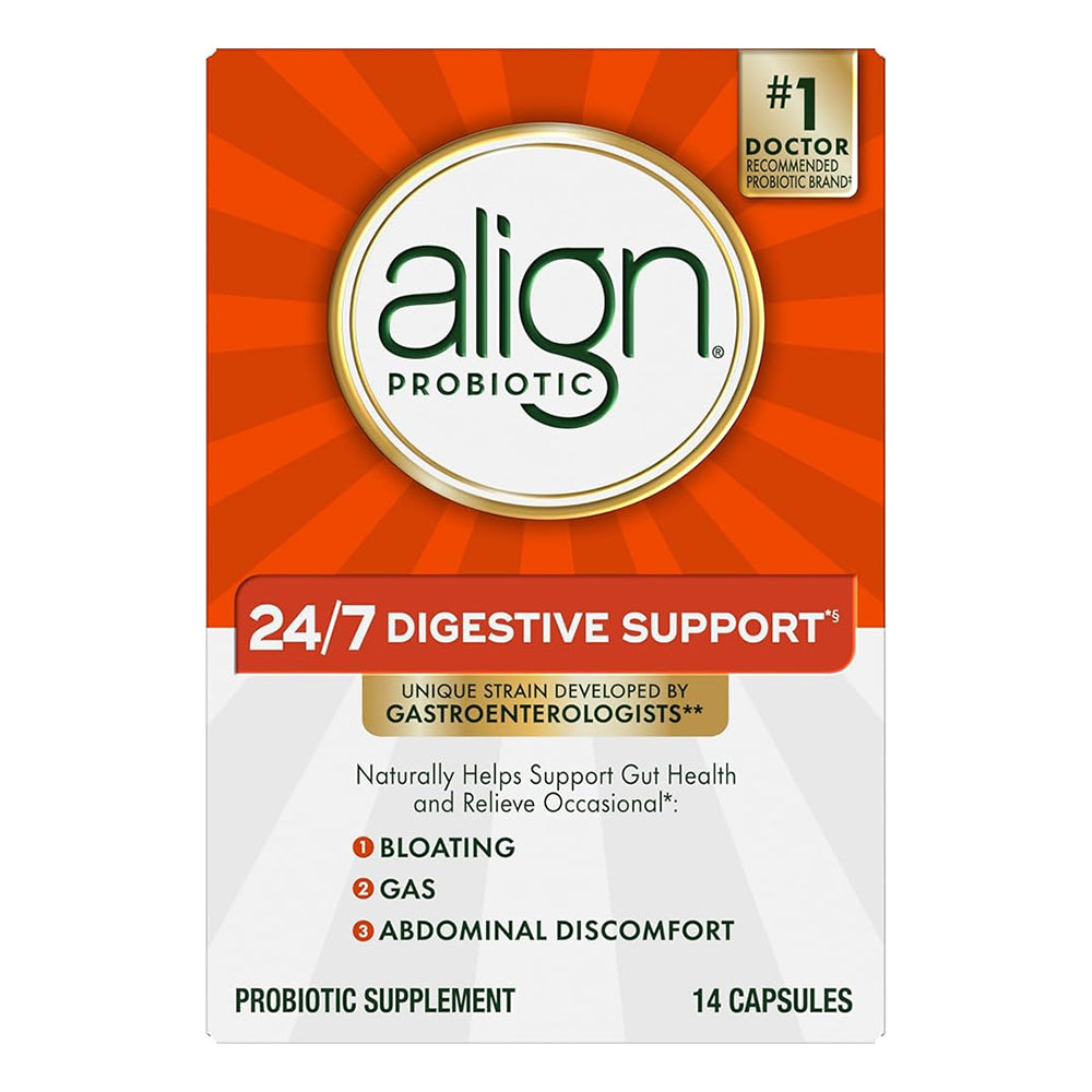 Align Probiotic Supplement Capsules Support Digestive System 14Ea