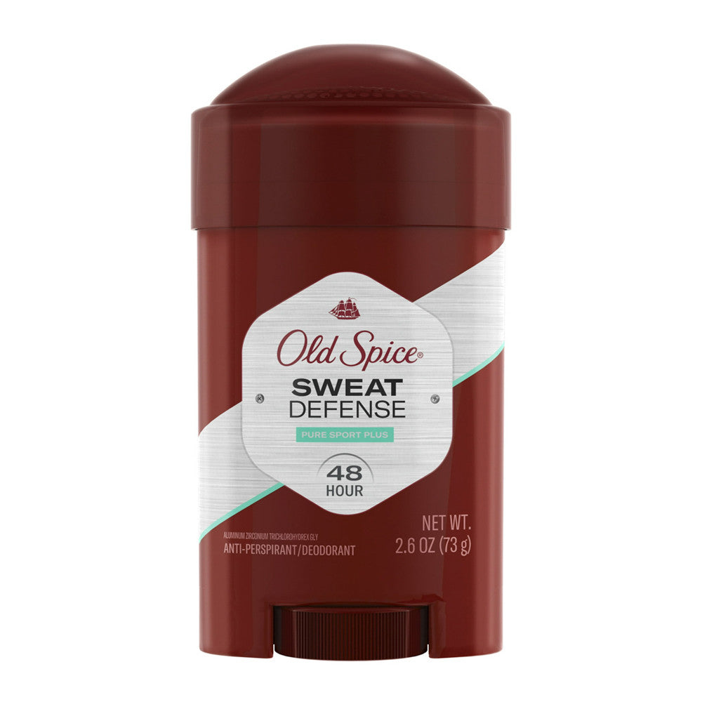 Old Spice Sweat Defense Antiperspirant, Pure Sport Plus, 2.6 Oz