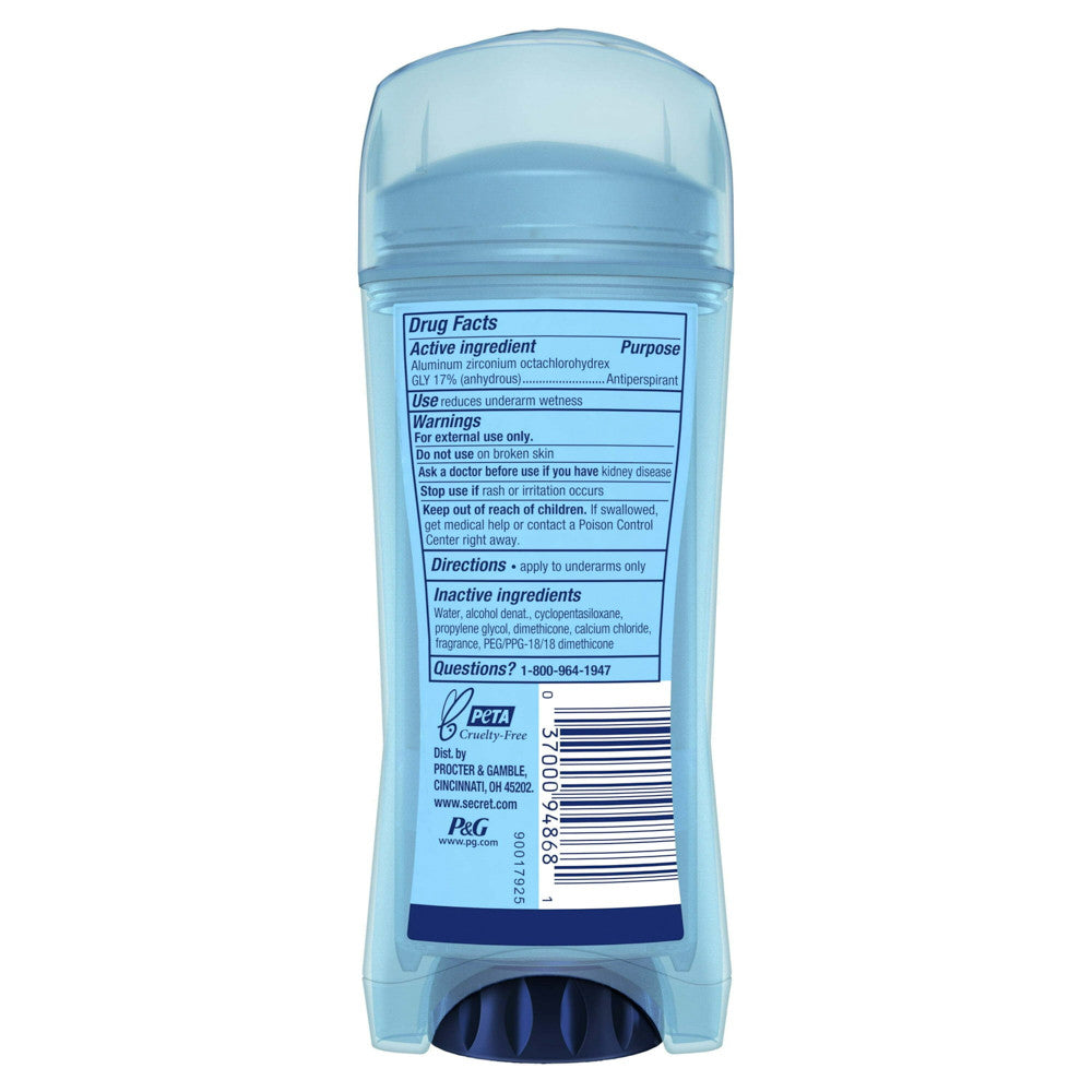Secret Outlast Clear Gel Antiperspirant Deodorant for Women, Completely Clean, 3.4 Oz