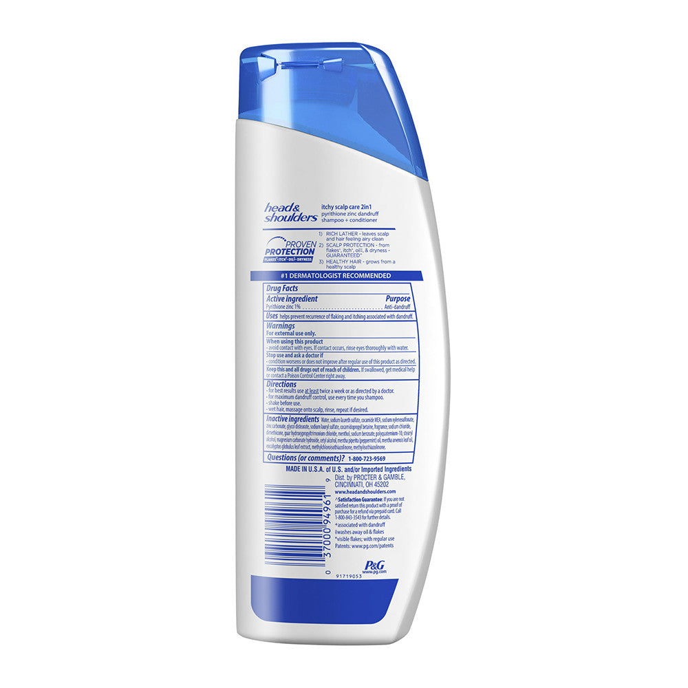 Head And Shoulders Itchy Scalp Care 2-In-1 Dandruff Shampoo and Conditioner, 8.45 Oz