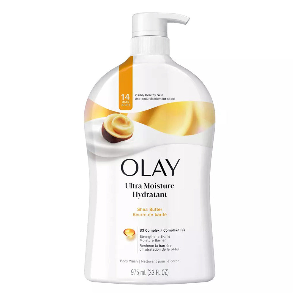 Olay Ultra Moisture Body Wash with Shea Butter for Deep Hydration and Soft Skin 30Oz (887ml)