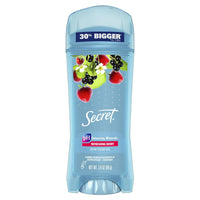 Secret Fresh Antiperspirant and Deodorant Clear Gel, Boho Berry, 3.4 Oz