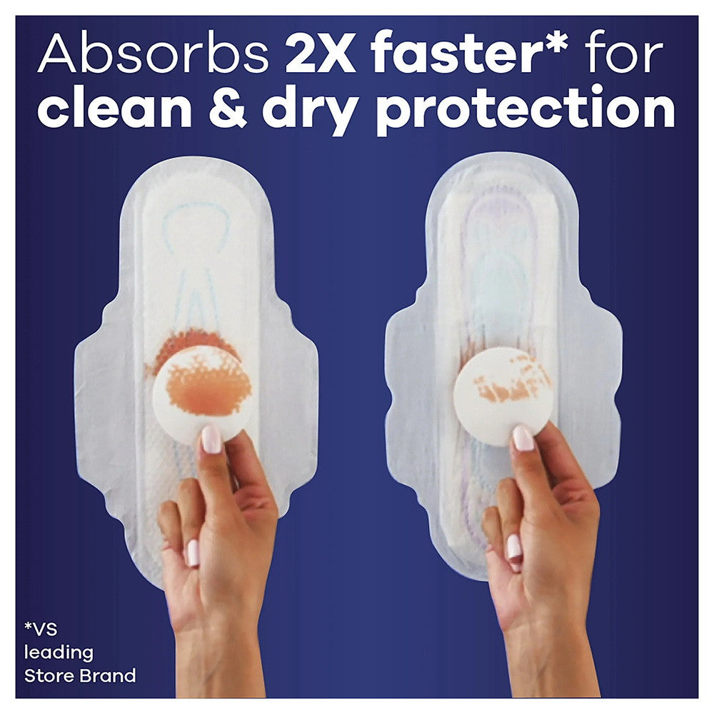 Always Ultra Thin Overnight Pads with Wings, Extra Heavy Overnight Absorbency, Size 5, 46 Ea