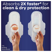 Always Ultra Thin Overnight Pads with Wings, Extra Heavy Overnight Absorbency, Size 5, 46 Ea