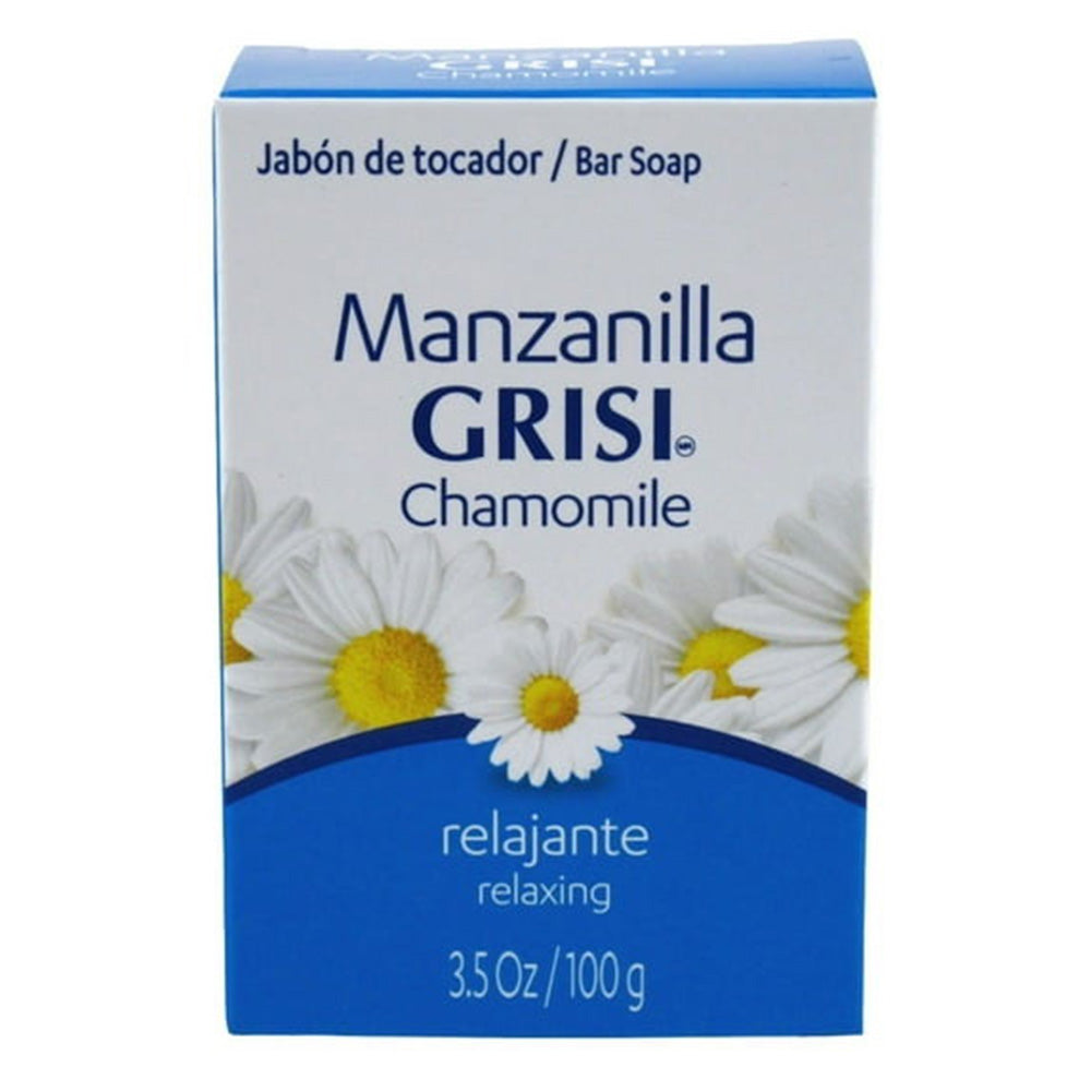 Grisi Bar Soap Manzanilla Soothing and Calming Skincare 3.5Oz (100g)