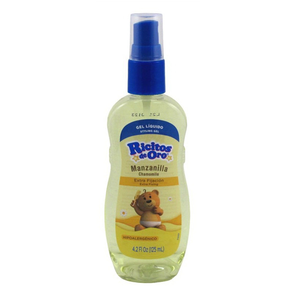 Ricitos De Oro Baby Hair Styling Gel Liquid with Chamomile 4.2Oz (125ml)