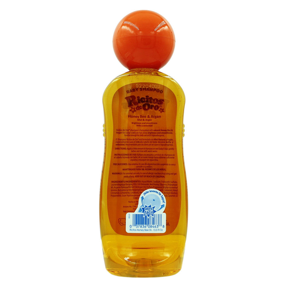 Ricitos De Oro Baby Shampoo Honey Bee and Argan, 13.5 Oz