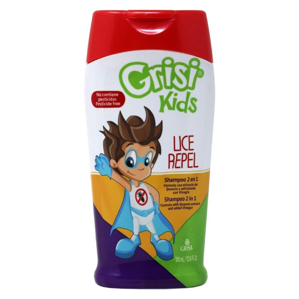 Grisi Kids 2 In 1 Shampoo and Lice Repel Gentle Hair Cleanser 10.14Oz (300ml)