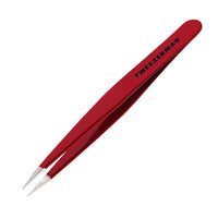 Tweezerman Stainless Steel Point Tweezer, Assorted Colors, 1 Ea