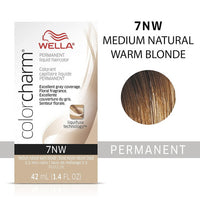 Wella Color Charm Permanent Liquid Hair Color, 7NM Medium Warm Blonde, 1.4 Oz