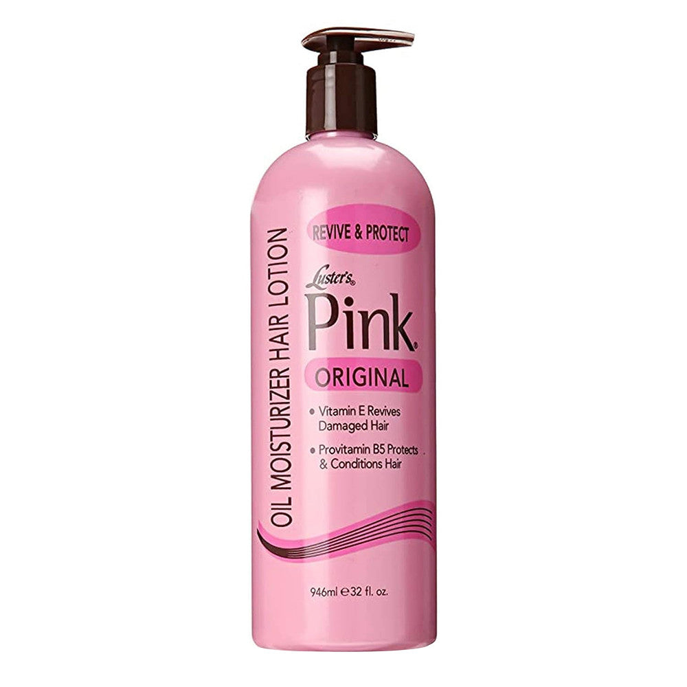 Lusters Pink Original Oil Moisturizer Hair Lotion, 32 Oz