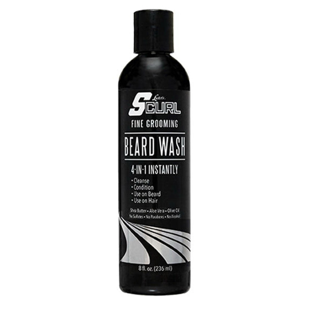Lusters S curl Fine Grooming Beard Wash, 8 Oz