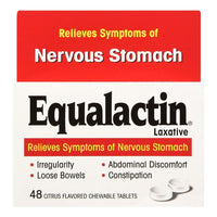 Equalactin Citrus Flavored Chewable Tablets, 48 Ea