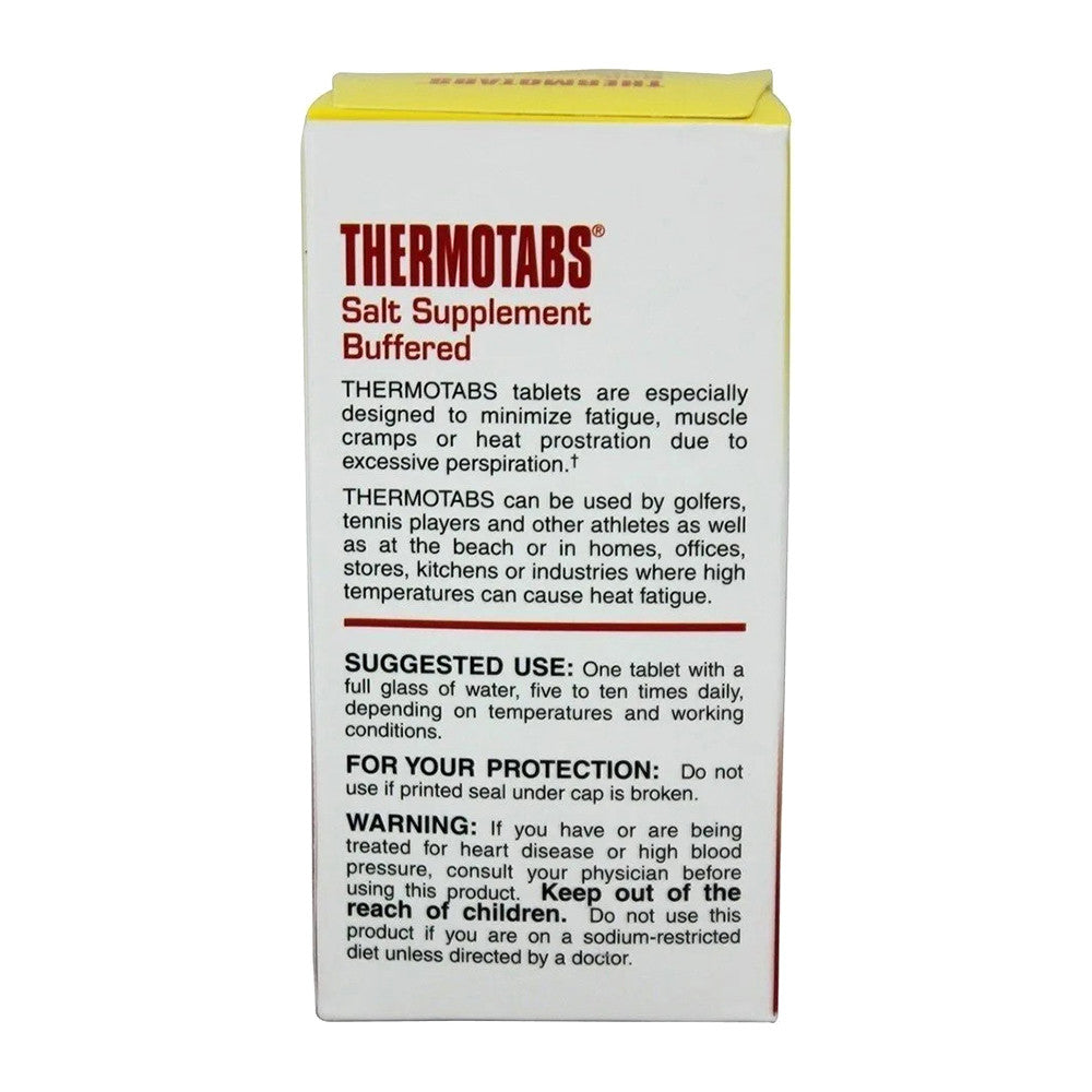 Thermotabs Salt Supplement Buffered Tablets, 100 Ea
