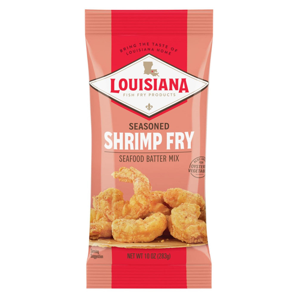Louisiana Fish Fry Seasoned Shrimp Fry Seafood Batter Mix, 10 Oz