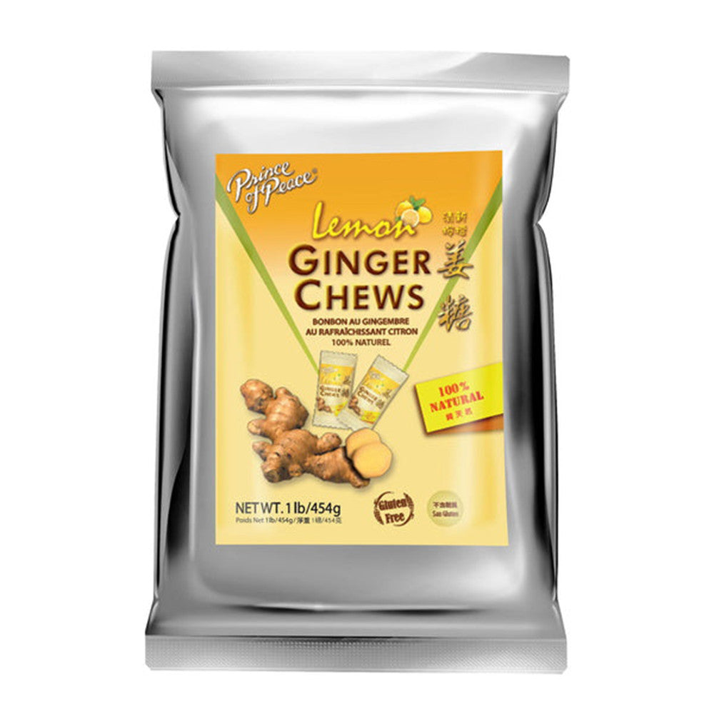 Prince Of Peace Ginger Chews, Lemon Bulk, 16 Oz