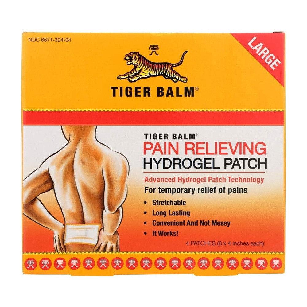 Tiger Balm Pain Relieving Patch, Large, 4 Ea