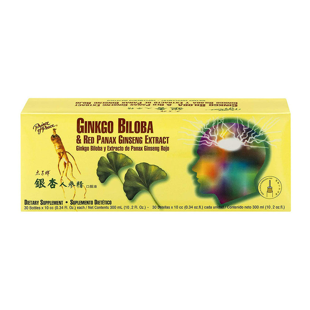 Prince Of Peace Ginkgo Biloba And Red Panax Ginseng Extract, Memory Formula, 30 Ea