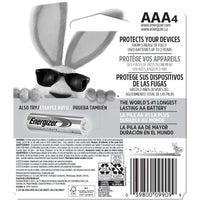 Energizer Alkaline Battery E92Bp, Size: AAA - 4 Ct