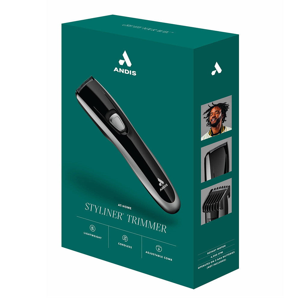 Andis Styliner Shave & Trim Kit Black Cordless Stainless Steel Blades, 1 Ea