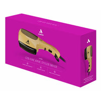 Andis Ceramic Ionic Hair Dryer with Bristle Brush and Fine-Tooth, Gold, 1 Ea