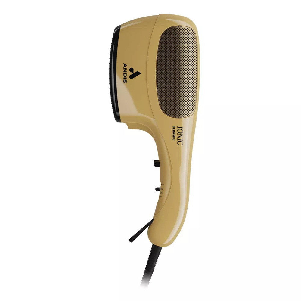 Andis Ceramic Ionic Hair Dryer with Bristle Brush and Fine-Tooth, Gold, 1 Ea