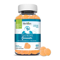 Herbion Naturals Taurine Gummies, Helps Mental Clarity, Natural Peach Flavor, 60 Ea