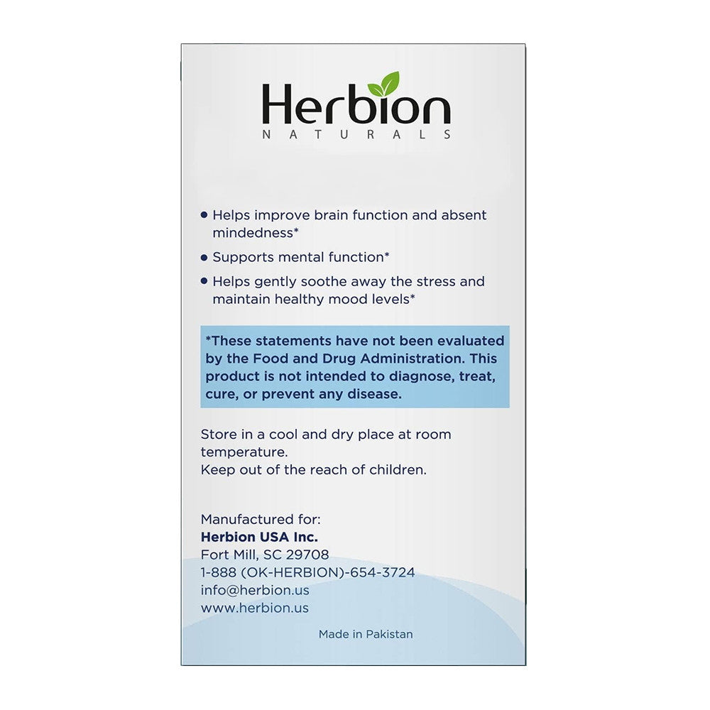 Herbion Naturals Memory Support Capsules, Improve Brain Function, 60 Ea