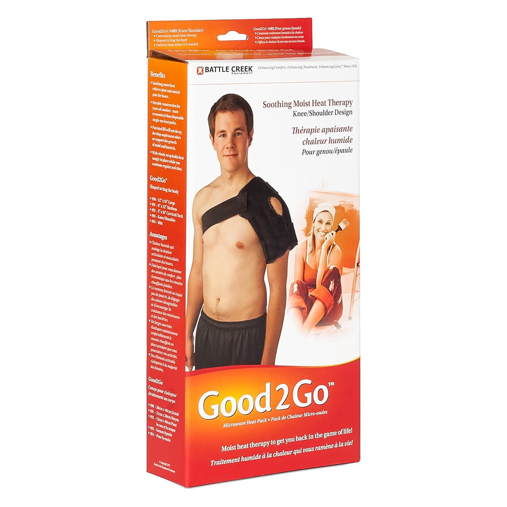 Battle Creek Good2Go Knee Shoulder Soothing Moist Heat Therapy Heating Pad 13 X 14 Inches 1Ea