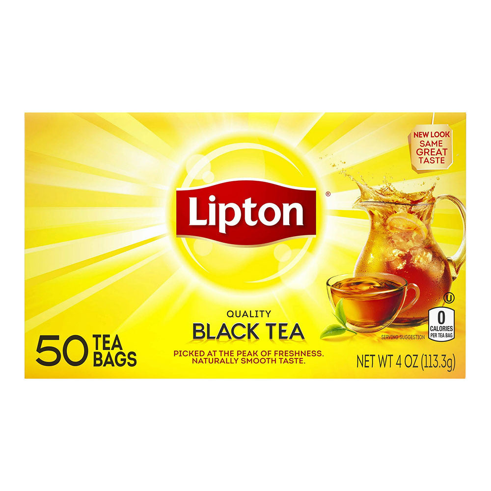 Lipton Tea Bags for A Naturally Smooth Taste Black Tea 4 oz