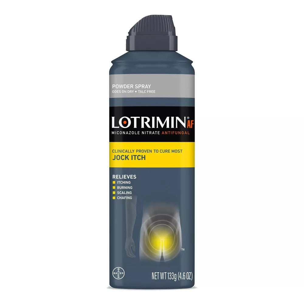Lotrimin AF Antifungal Jock Itch Antifungal Powder Spray 4.6Oz (133g)