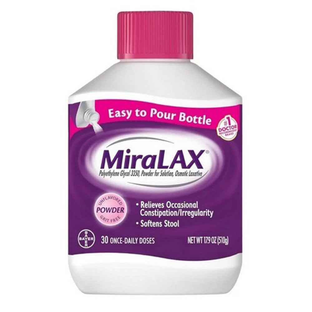 Miralax Laxative Powder 30 Dose Bottle 17.9Oz (510g)
