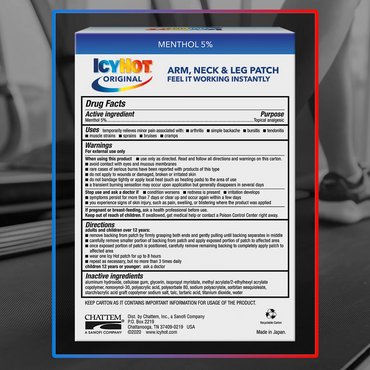 Icy Hot Extra Strength Patch, 5 Ea
