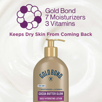 Gold Bond Ultimate Radiance Renewal Coconut Oil, Cocoa Butter and African Shea Hydrating Lotion, 14 oz