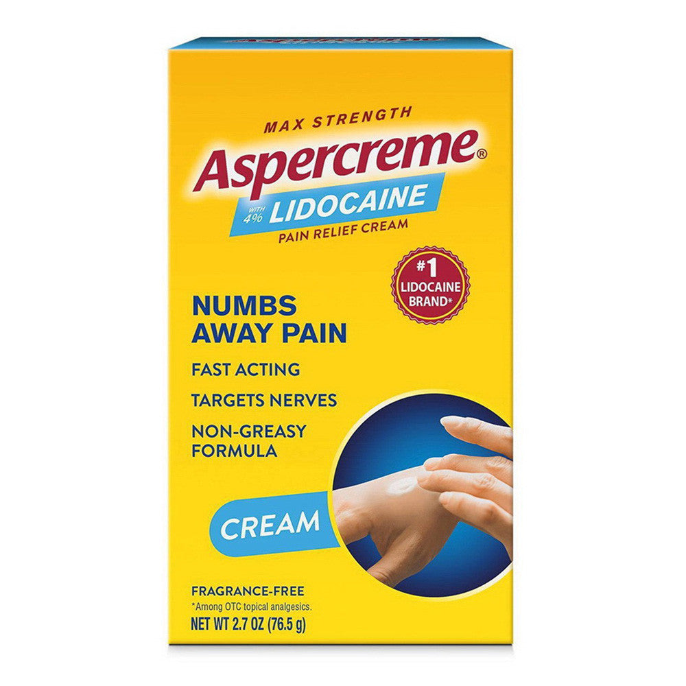 Aspercreme Lidocaine Pain Relieving Creme, 2.7 Oz