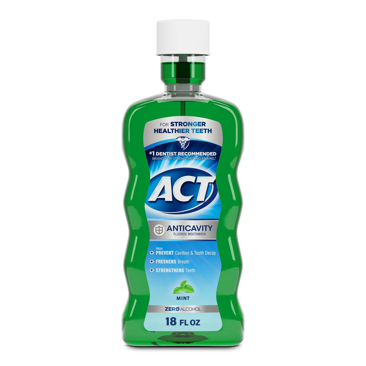 Johnson And Johnson Act Anticavity Fluoride Rinse Mint - 18 Oz