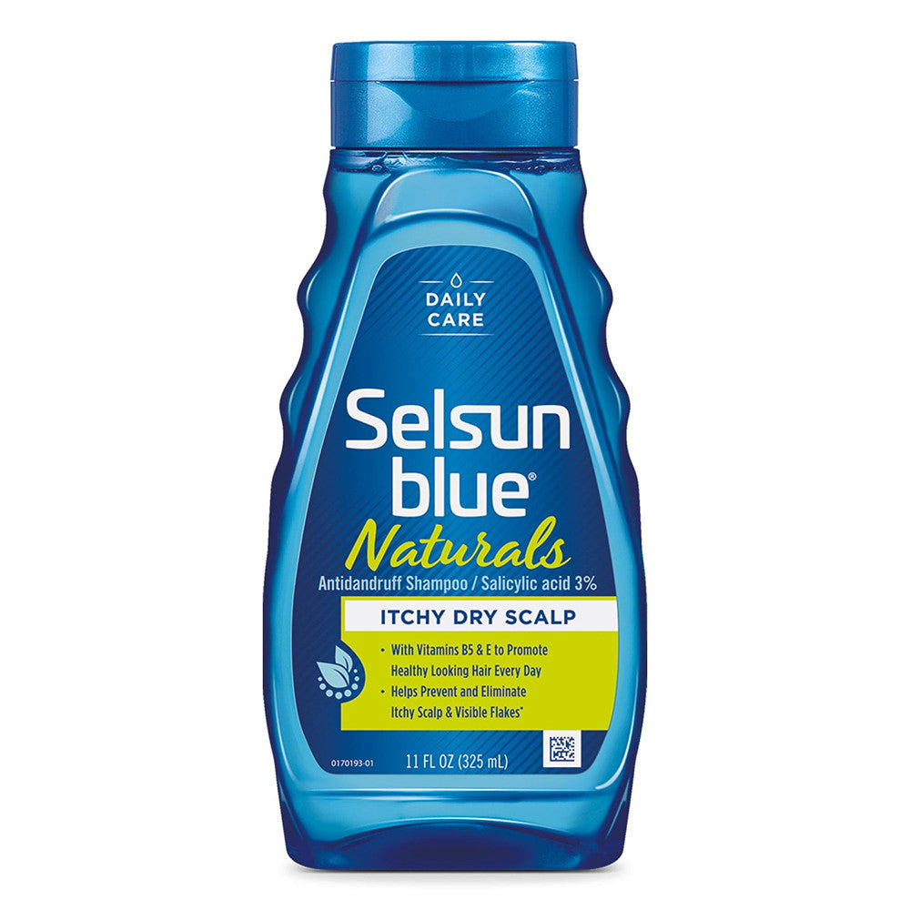 Selsun Blue Naturals Dandruff Shampoo For Itchy Dry Scalp, 11 Oz