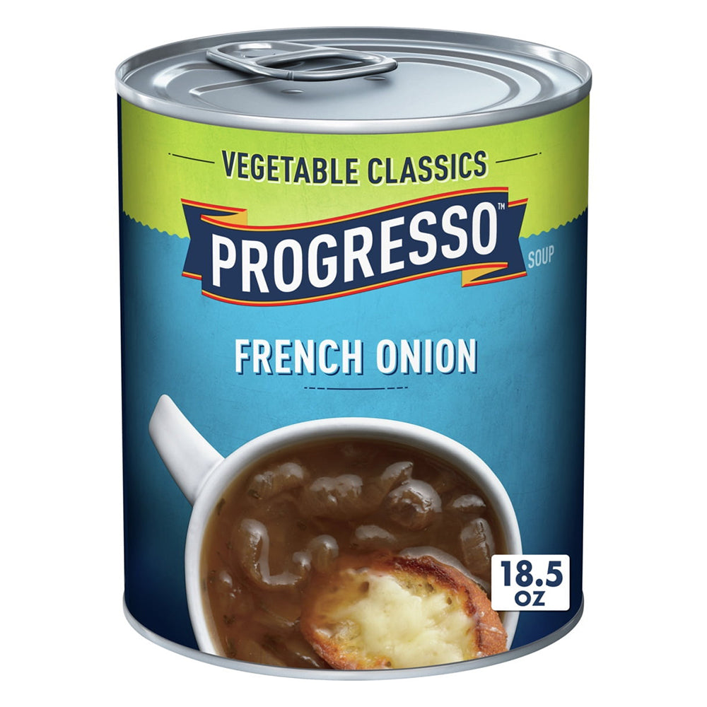 Progresso Vegetable Classics French Onion Canned Soup for Hearty Flavor and Easy Ready to Serve Meal 18.5Oz (524g)