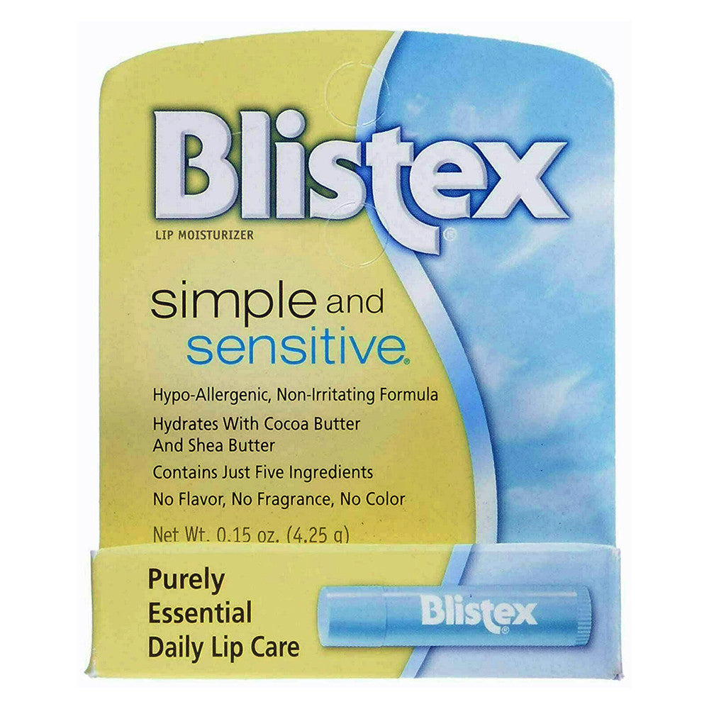 Blistex Simple And Sensitive Lip Care - 0.15 Oz/3 pack