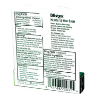 Blistex Medicated Mint Lip Balm, Lip Protectant and Sunscreen, SPF 15, 0.15 Oz