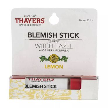 Thayers Lemon Witch Hazel Blemish Stick, 0.23 Oz