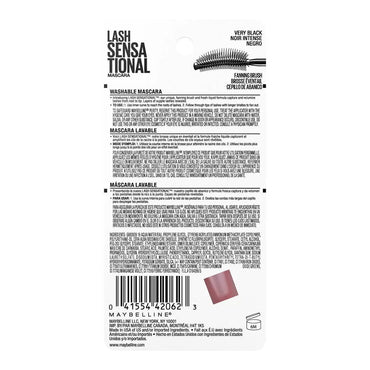 Maybelline New York Lash Sensational Mascara, Very Black, 1 Ea