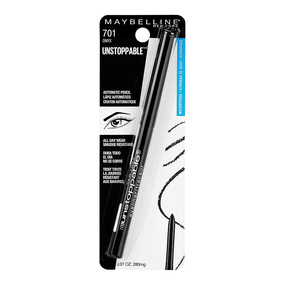 Maybelline Unstoppable Waterproof Black Eyeliner, Onyx, 1 Ea