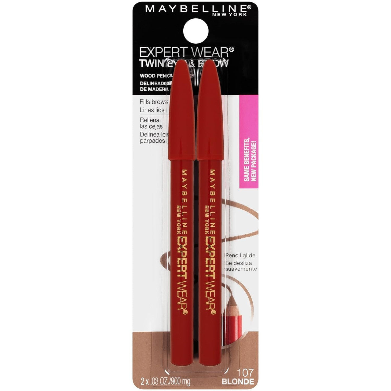 Maybelline Expert Eyes Brow And Eyeliner, Light Brown, 2 Ea