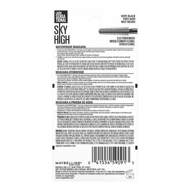 Maybelline Lash Sensational Sky High Lengthening Mascara, Waterproof Very Black, 0.2 Oz