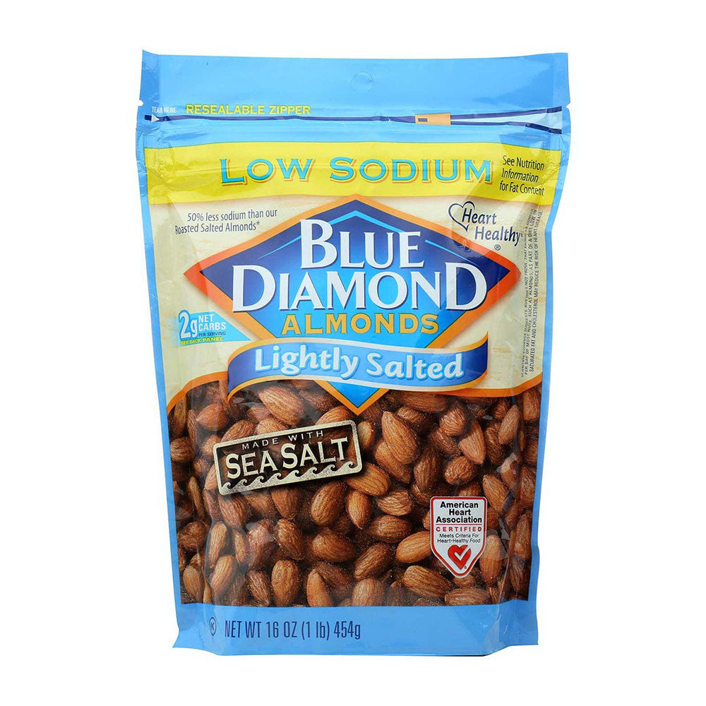Blue Diamond Almonds Lightly Salted Sea Salt, 16 Oz