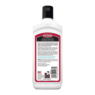 Weiman Glass Cook Top Heavy Duty Cleaner and Polish, 10 Oz