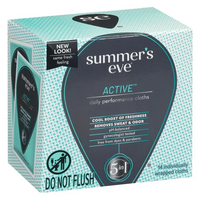 Summers Eve Active Daily Performance Feminine Cleansing Cloths, 14 Ea