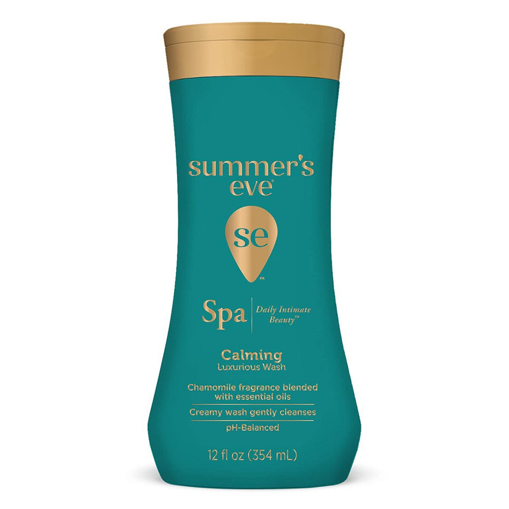 Summers Eve Spa Daily Intimate Wash Calming Luxurious Wash Chamomile Ph Balanced Feminine Wash, 12 Oz